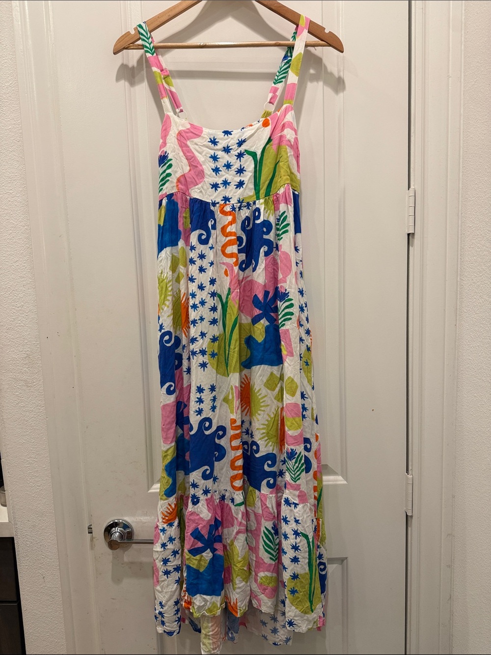 Floral Print Maxi Dress - Pink Multi - Picture 3 of 9